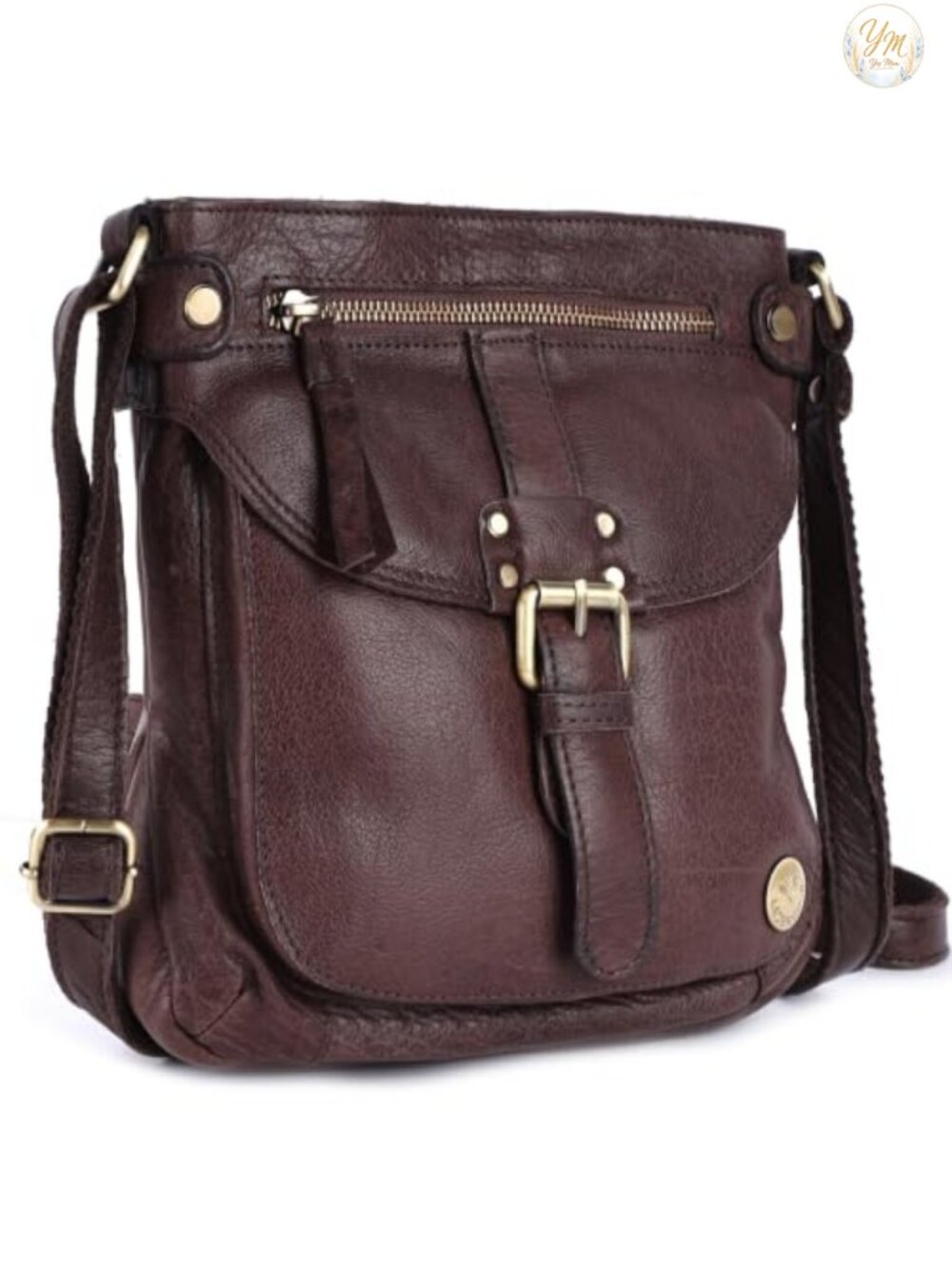 Real Leather Crossbody Bag Sling Adjustable Strap Shoulder Purse